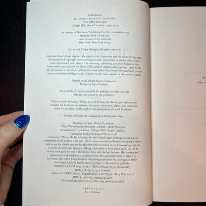 The Museum of Failures - Thrity Umrigar - Signed Copy - 2023