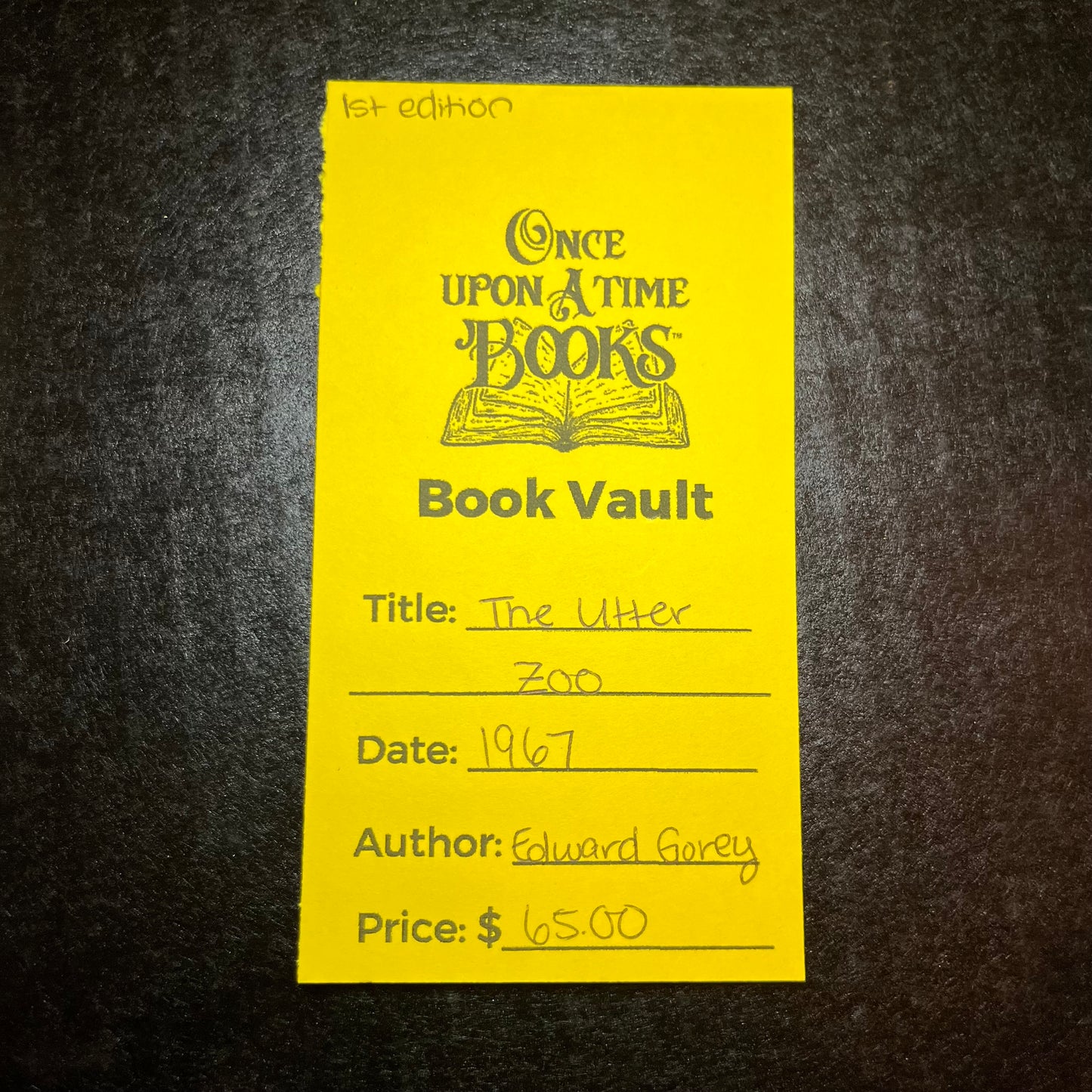 The Utter Zoo - Edward Gorey - 1st Edition - 1967