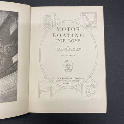 Motor Boating for Boys - Charles G. Davis - 1913