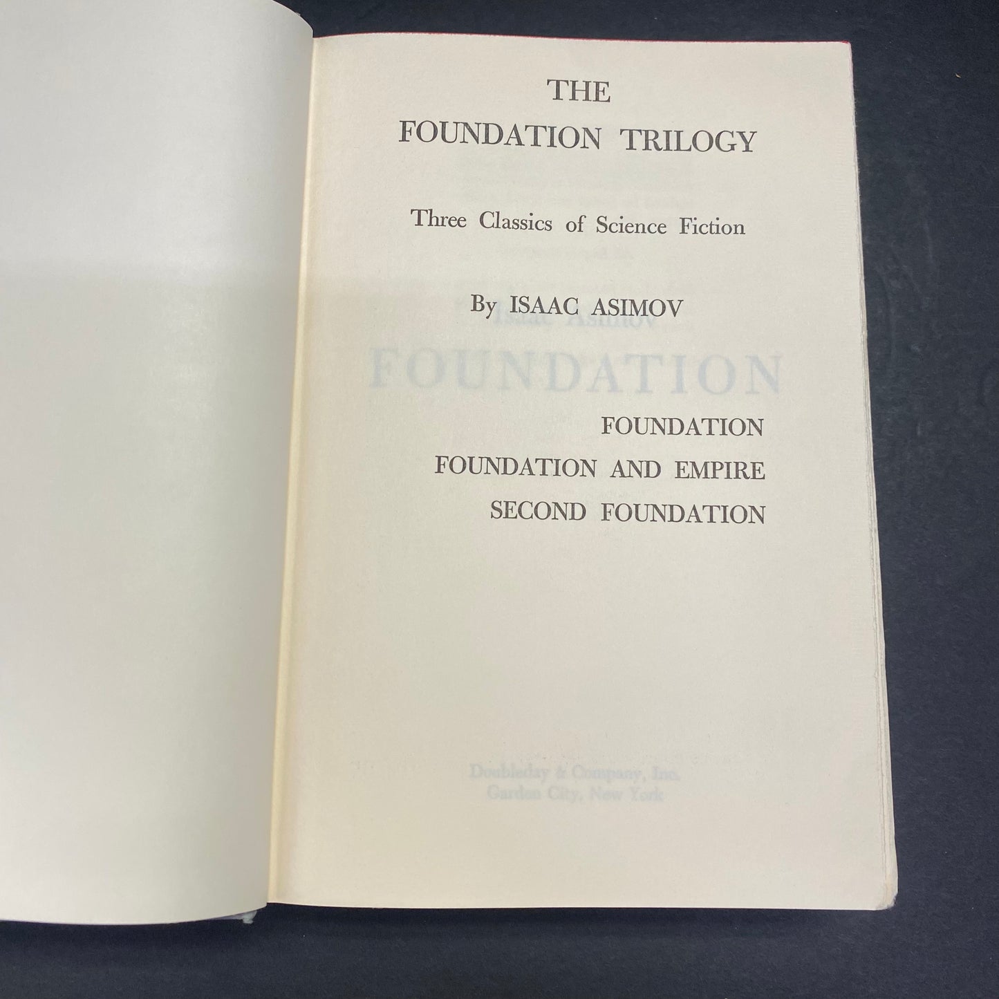 The Foundation Trilogy - Isaac Asimov - Book Club Edition - Early Edition - 1951