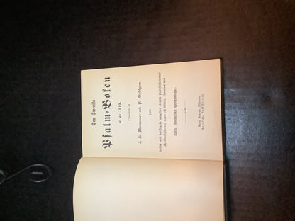 Psalmbok - 1885
