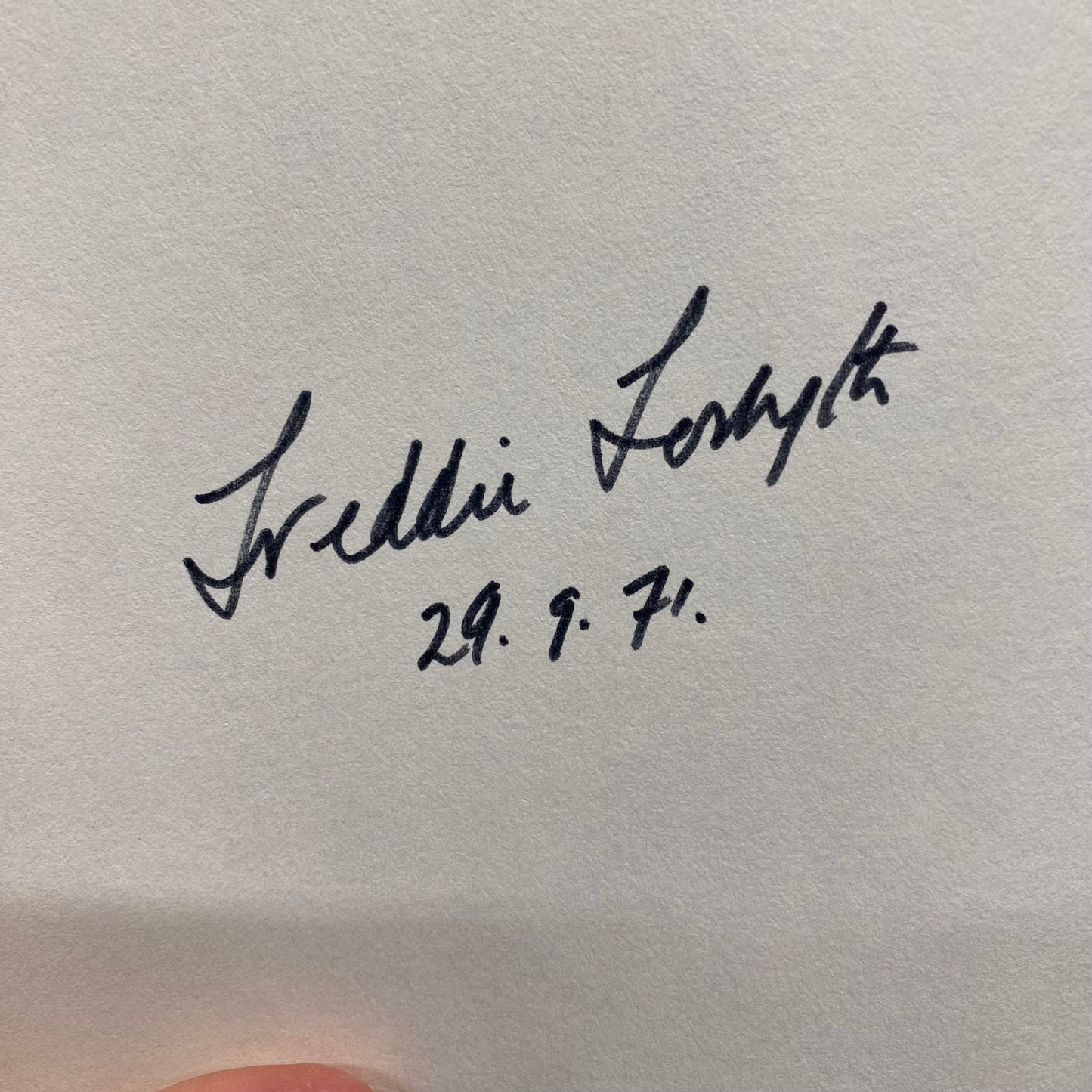 The Day of the Jackal - Frederick Forsyth - Signed - 1971