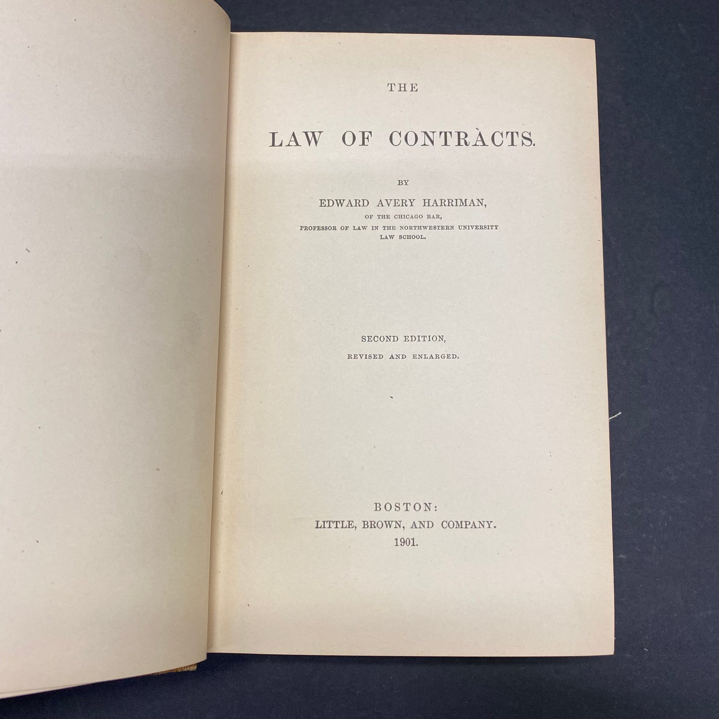 The Law of Contracts - Henry Avery Harriman - 2nd Edition - 1901