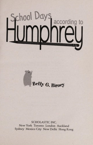 According to Humphrey: School Days According to Humphrey