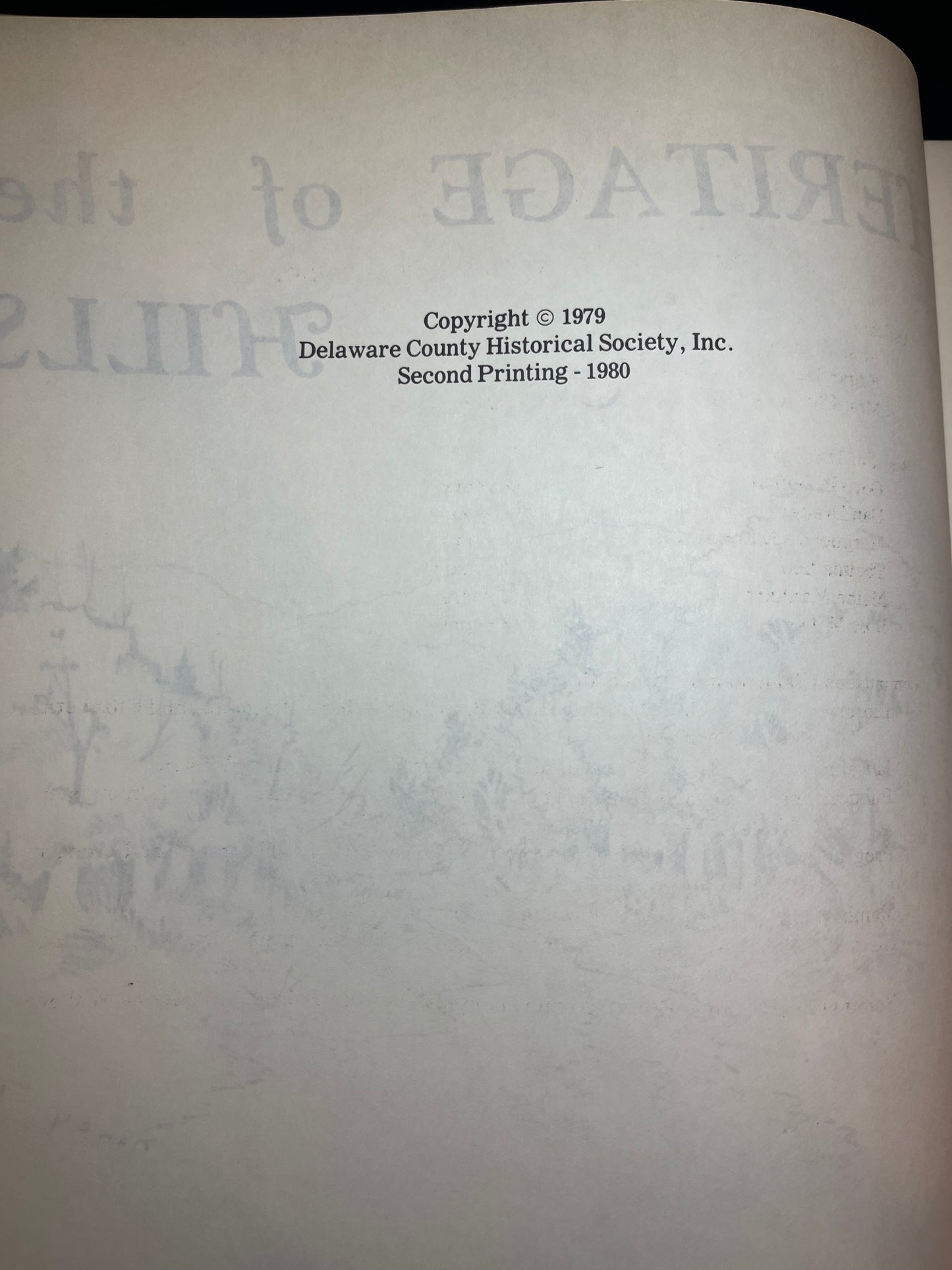 Heritage of the Hills - Delaware County Historical Society - 1980