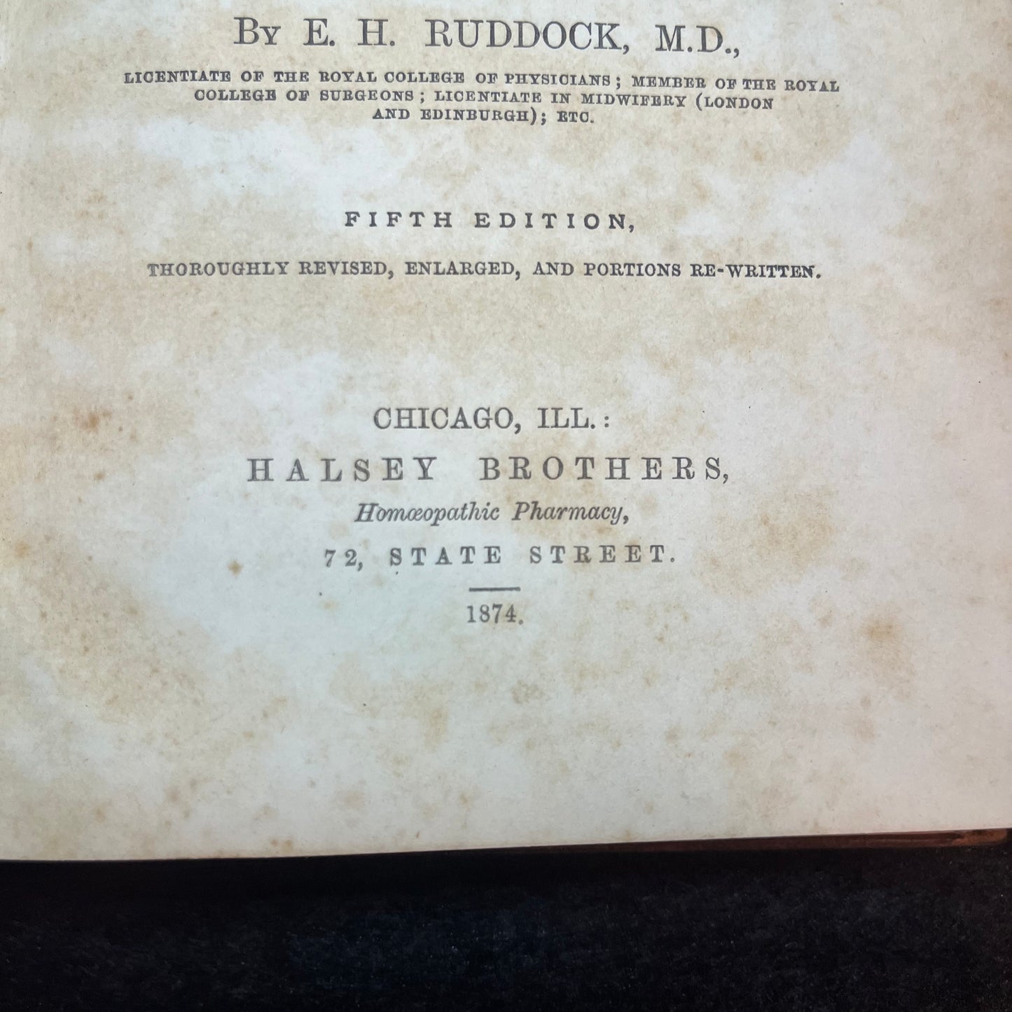 The Lady's Manual of Homeopathic Treatment - E.H. Ruddock - 1874