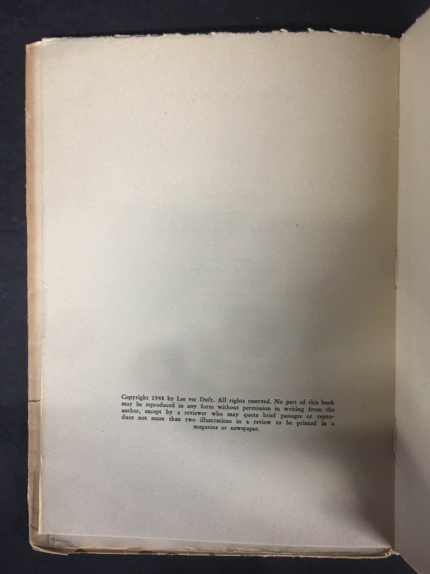 The Double Heart and Other Poems - Lee Ver Duft - In English and Spanish - Signed - 1948