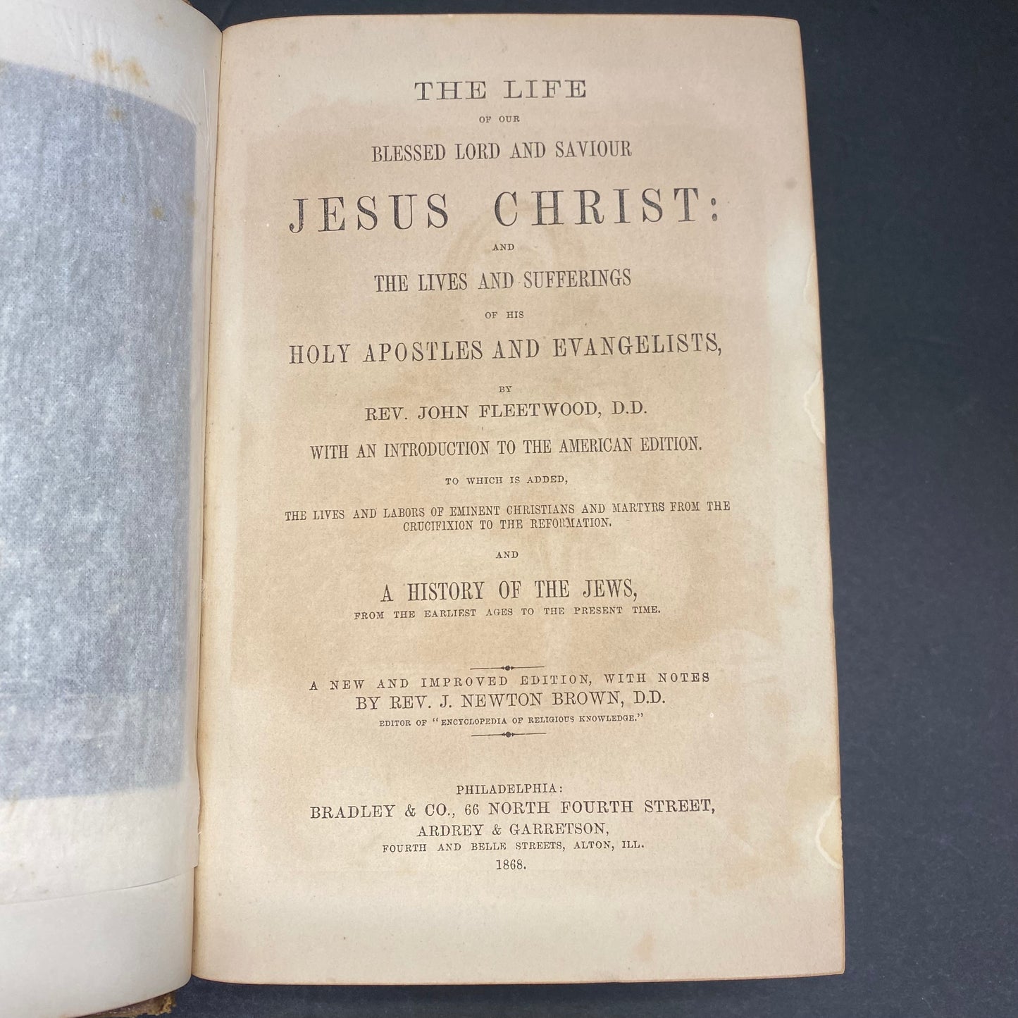 The Life of Christ - Rev. John Fleetwood - 1868