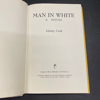 Man in White - Johnny Cash - 1st Edition - Signed - 1986