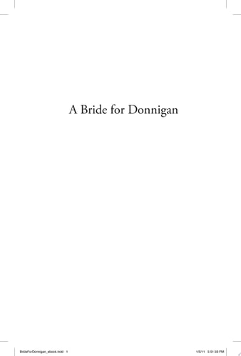 A Bride for Donnigan