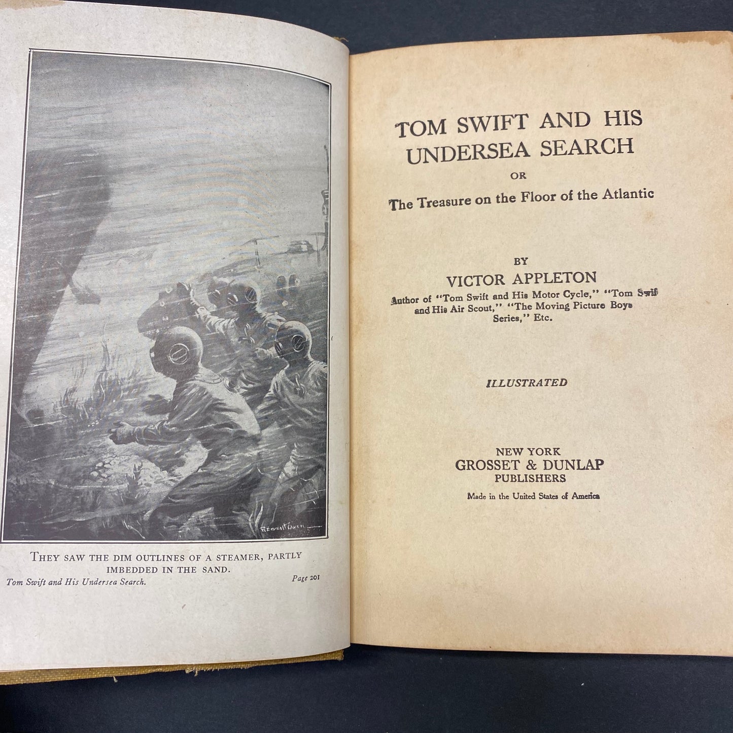 Tom Swift and His Undersea Search - Victor Appleton - 1st Edition - 1920