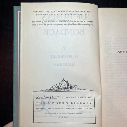 Of Human Bondage - W. Somerset Maugham - 1942