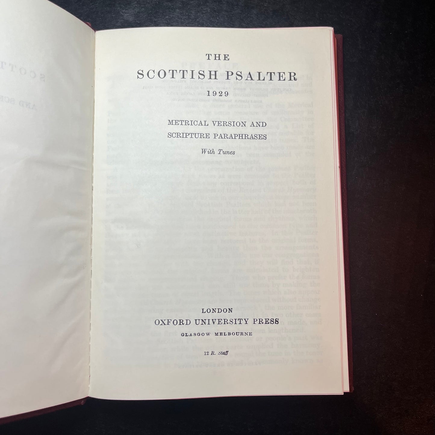The Scottish Psalter - 1929 - Oxford University Press