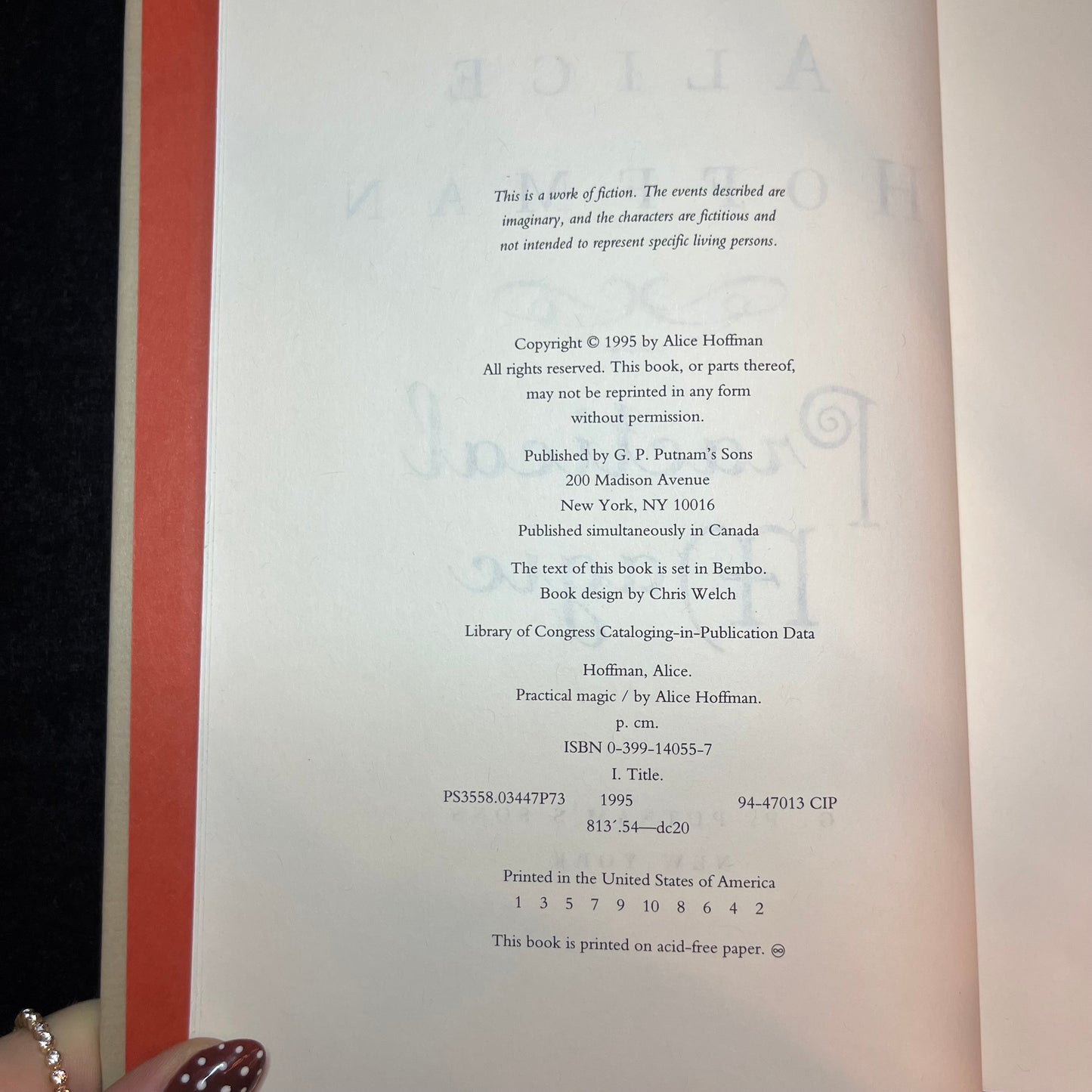 Practical Magic - Alice Hoffman - 1st Edition - 1995