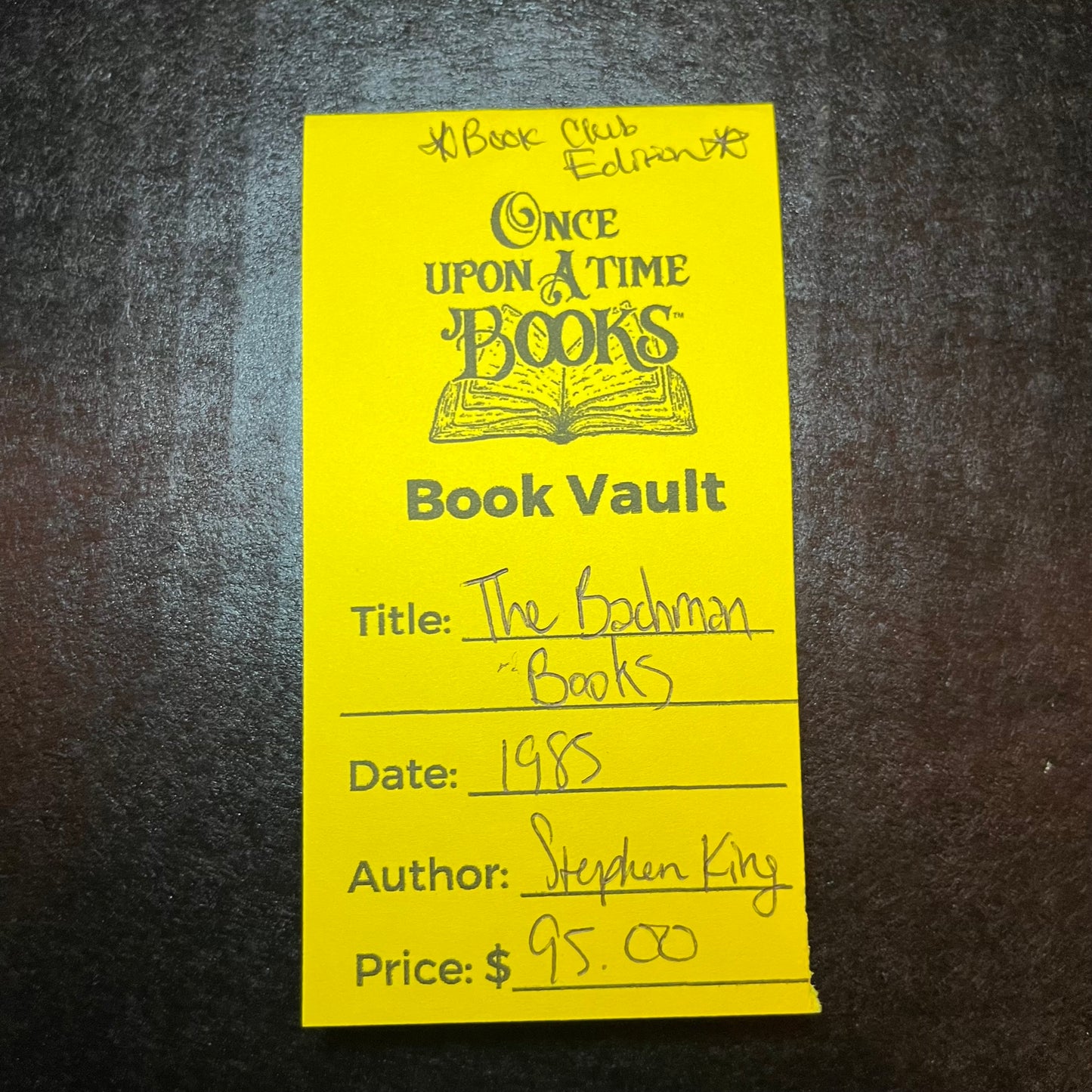 The Bachman Books - Stephen King - Book Club Edition - 1985