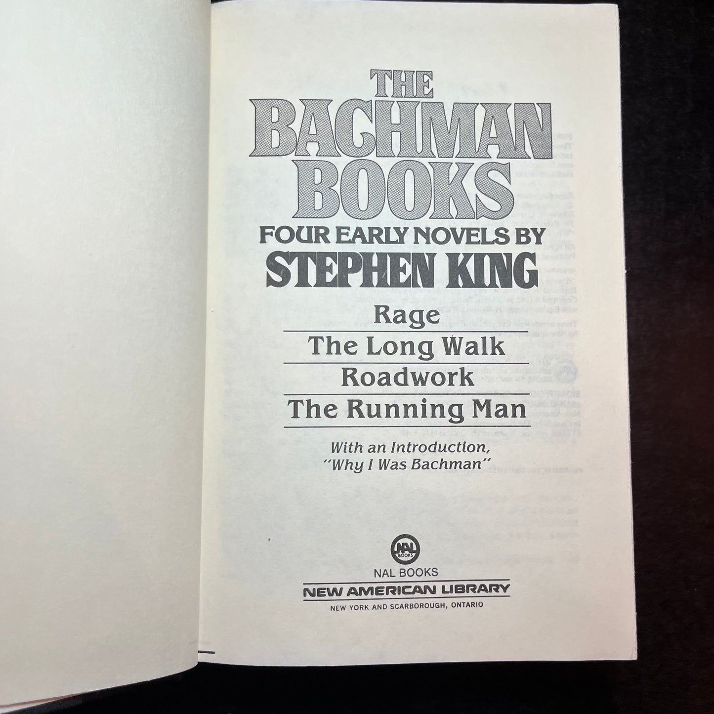 The Bachman Books - Stephen King - Book Club Edition - 1985