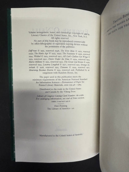 Eugene O'Neill Complete Plays - Eugene O'Neill - 3 Volumes - 1988