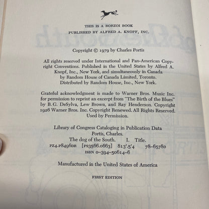The Dog of the South - Charles Portis - 1st Edition - 1979
