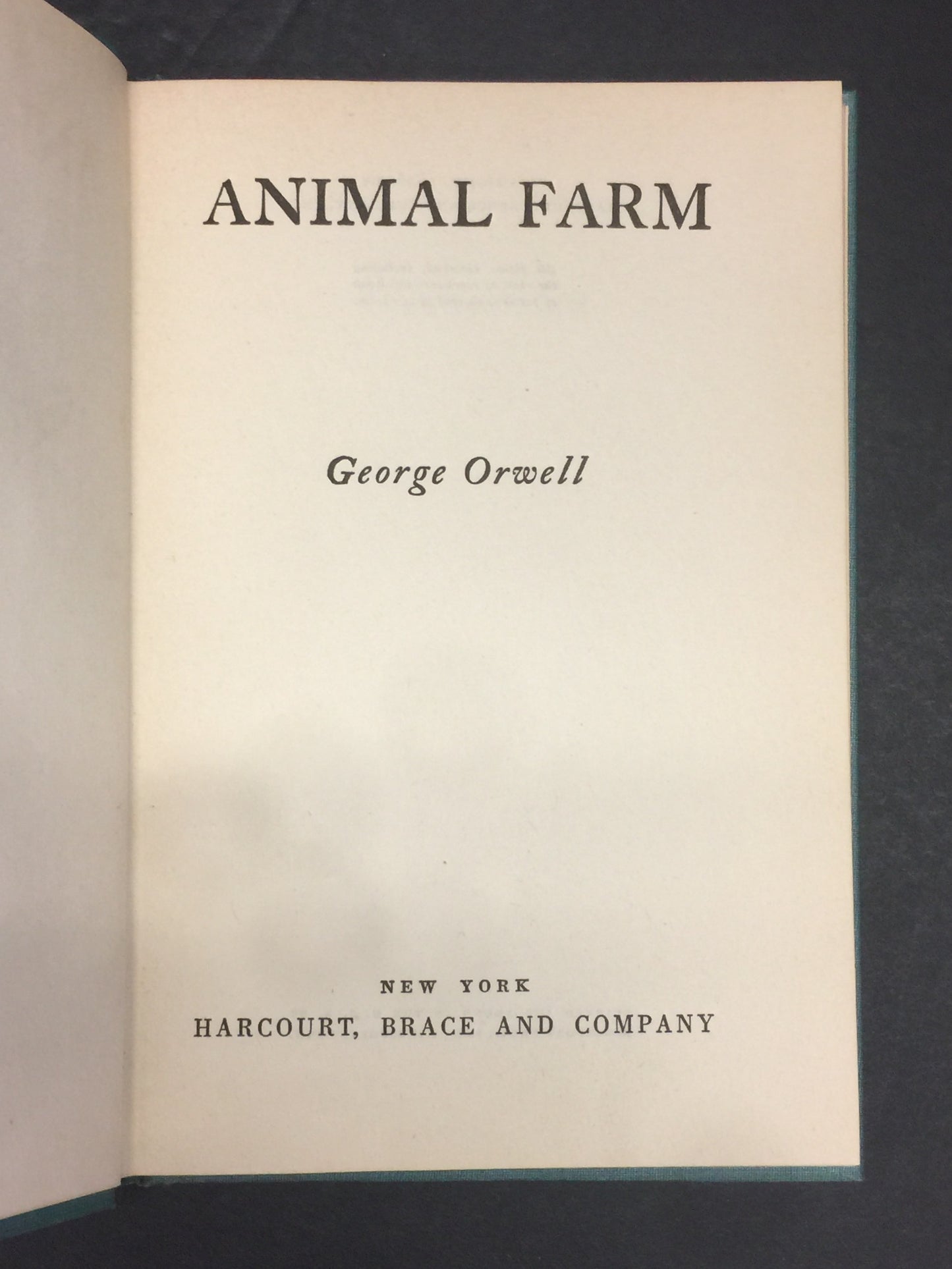 Animal Farm - George Orwell - Book Club Edition - 1946