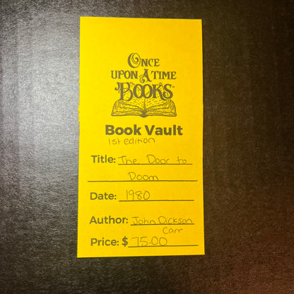 The Door to Doom - John Dickson Carr - 1st Edition - 1980