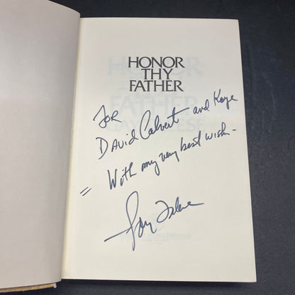 Honor Thy Father - Gay Talese - Signed - 1st Edition - 1971