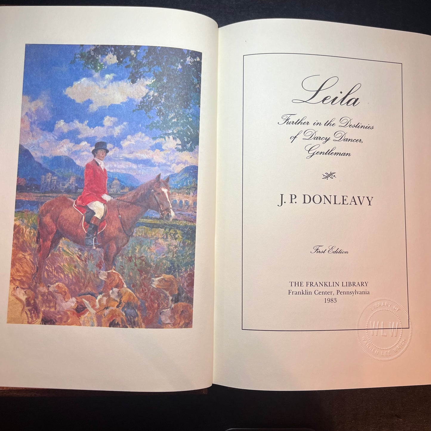 Leila - J.P. Donleavy - Signed Copy Easton Press - 1983
