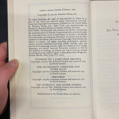 The Collected Tales and Plays of Nikolai Gogol - Nikolai Gogol - Scarce - 1969