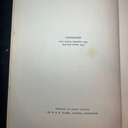Lost Horizon - James Hilton - 2nd Print - 1st UK - 1933