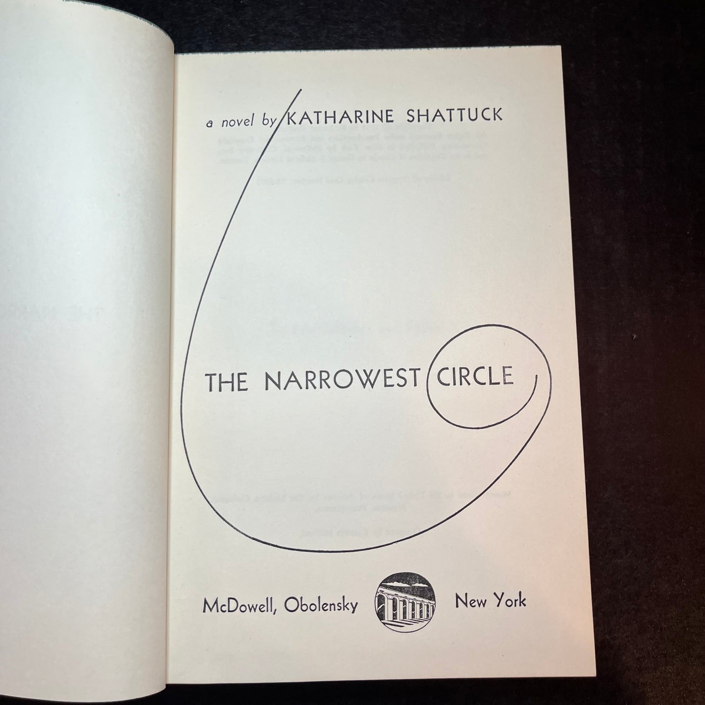 The Narrowest Circle - Katharine Shattuck - 1958
