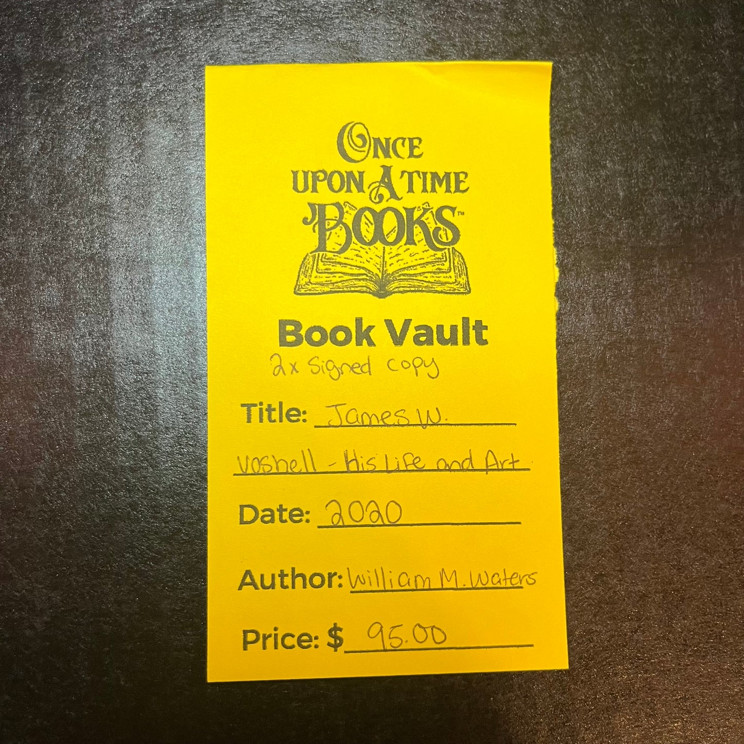 James W. Voshell - His Life and Art - William M. Waters - 2x Signed Copy - 2020