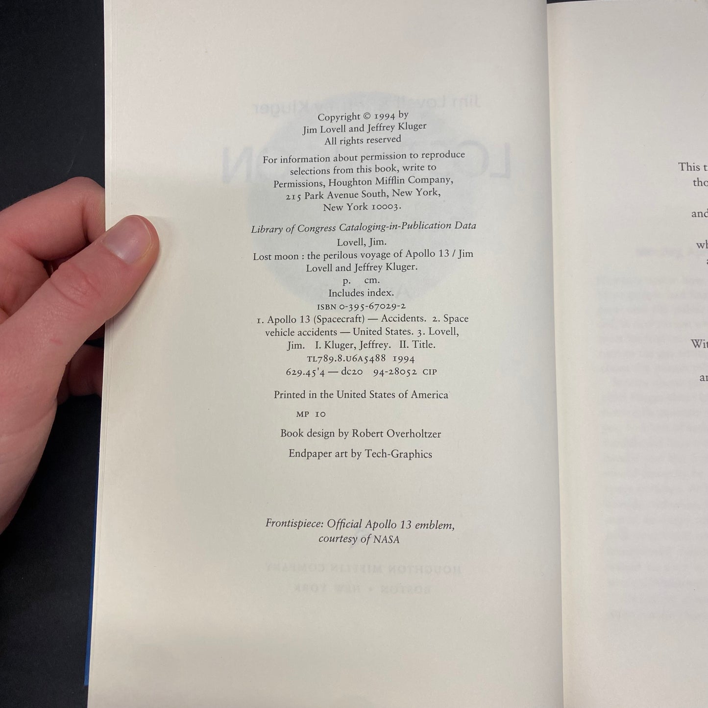 Lost Moon - Jim Lovell and Jeffrey Kluger - Signed - 1994