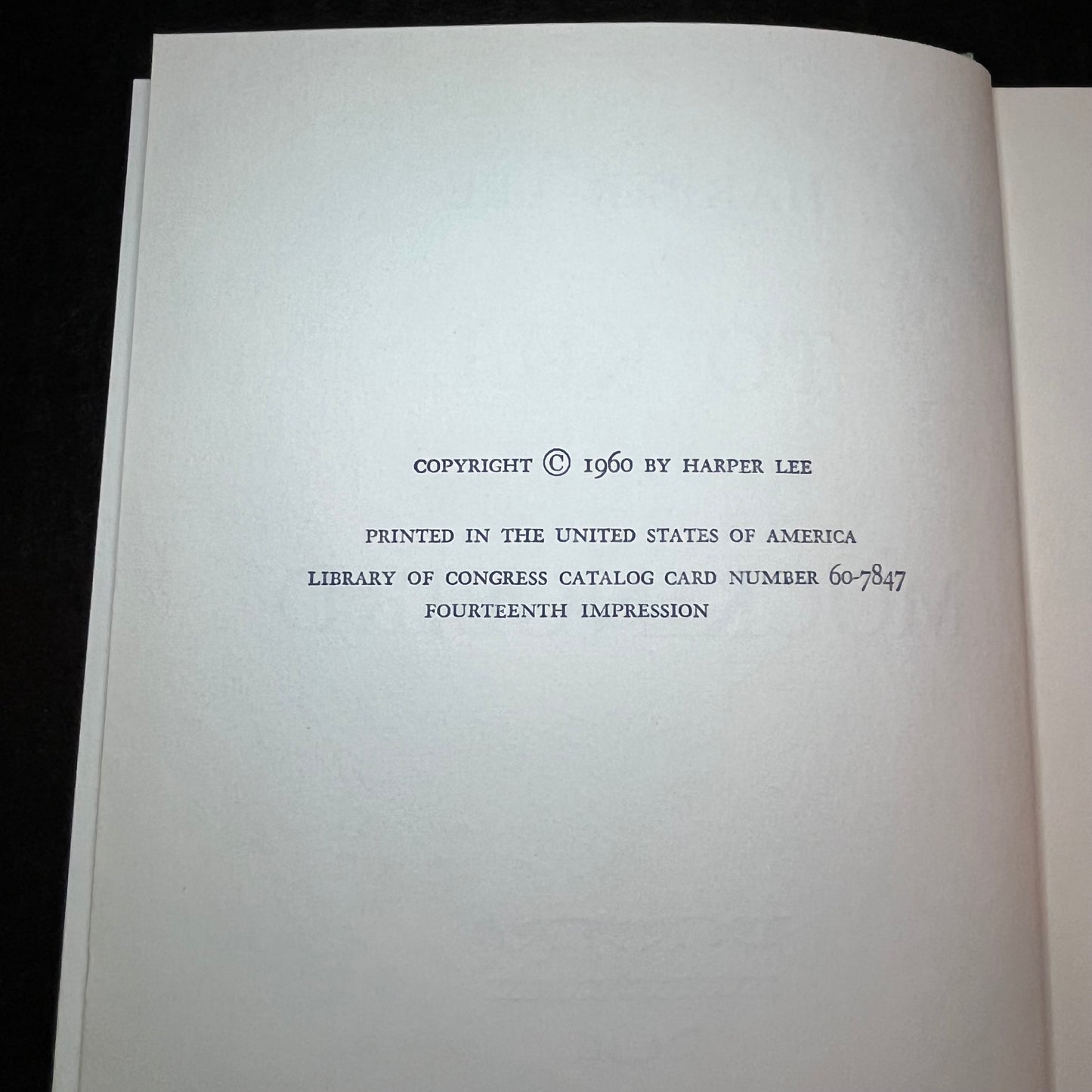 To Kill A Mockingbird - Harper Lee - 14th Printing - 1960