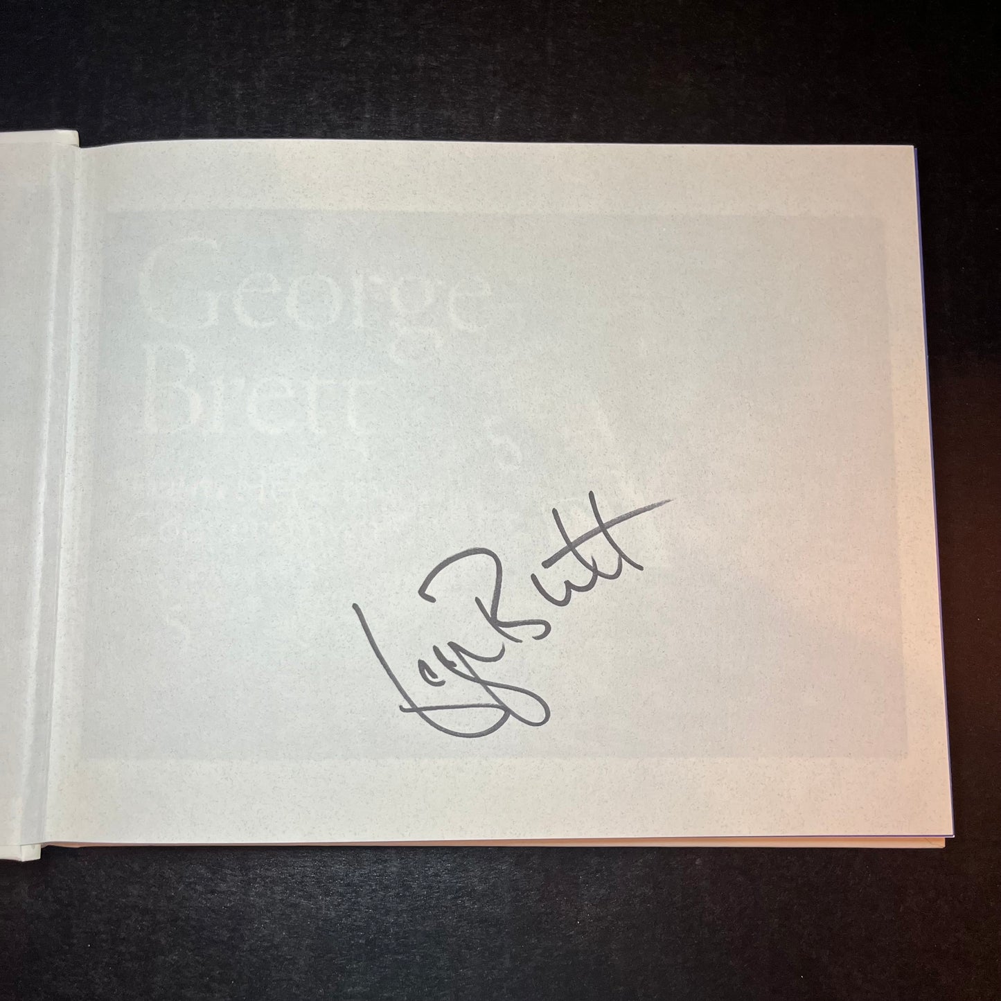 George Brett From Here to Cooperstown - George Brett and Steve Cameron - Signed Copy - 1999