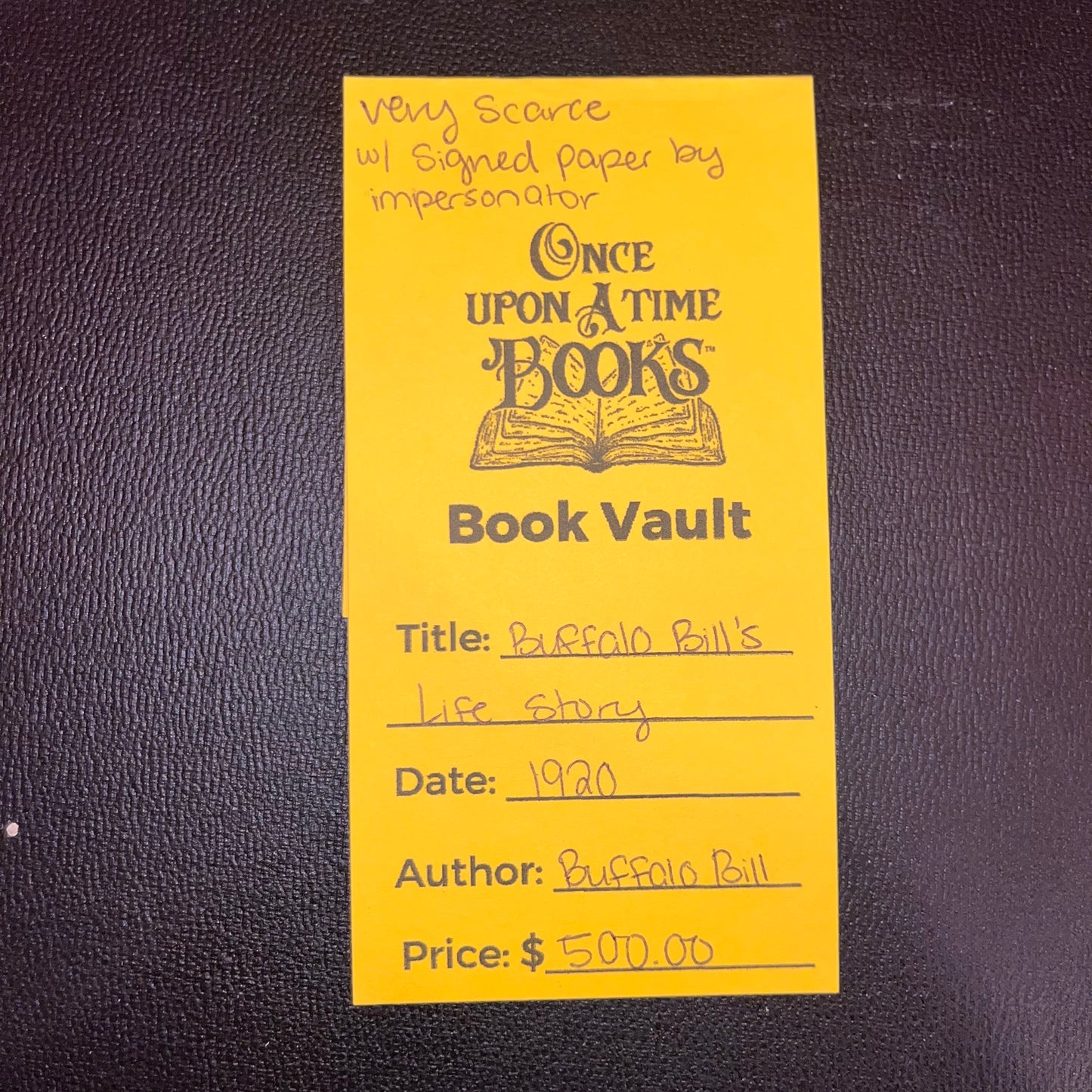 Buffalo Bill's Life Story: An Autobiography - Buffalo Bill - Scarce - 1920