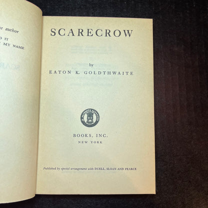 Scarecrow - Eaton K. Goldthwaite - 1st Edition - 1946