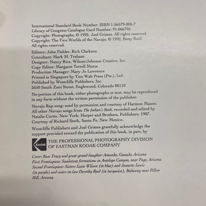 Navajo: Portrait of a Nation - Joel Grimes - Signed - 1992