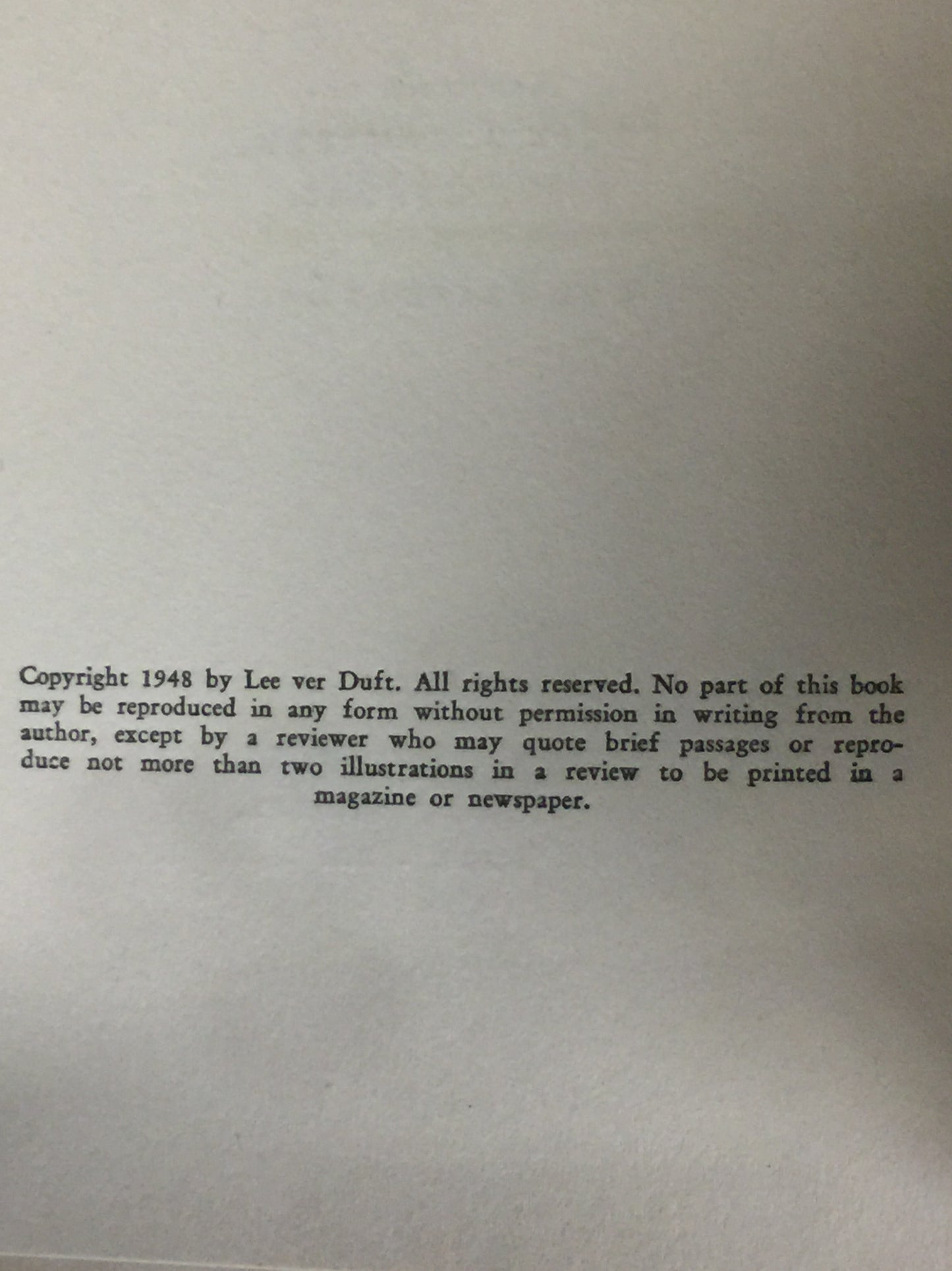 The Double Heart and Other Poems - Lee Ver Duft - In English and Spanish - Signed - 1948