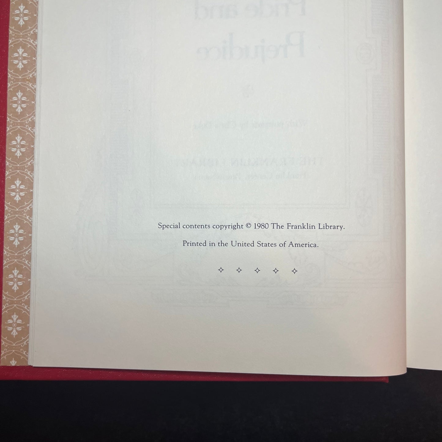 Pride and Prejudice - Jane Austin - Easton Press - 1980
