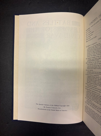 Battles and Leaders of the Civil War - Thomas Yoseloff - 4 Volume Set - 1956