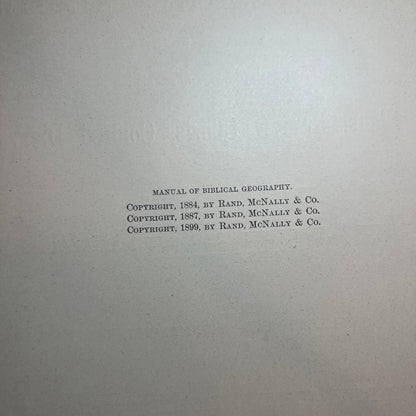 Bible Atlas - Rev. Jesse L Hurlbut - 1899