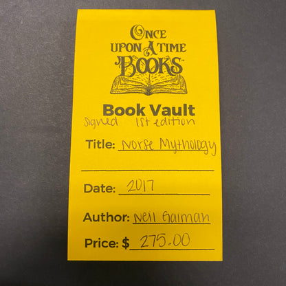 Norse Mythology - Neil Gaiman - Signed - 1st Edition - 2017