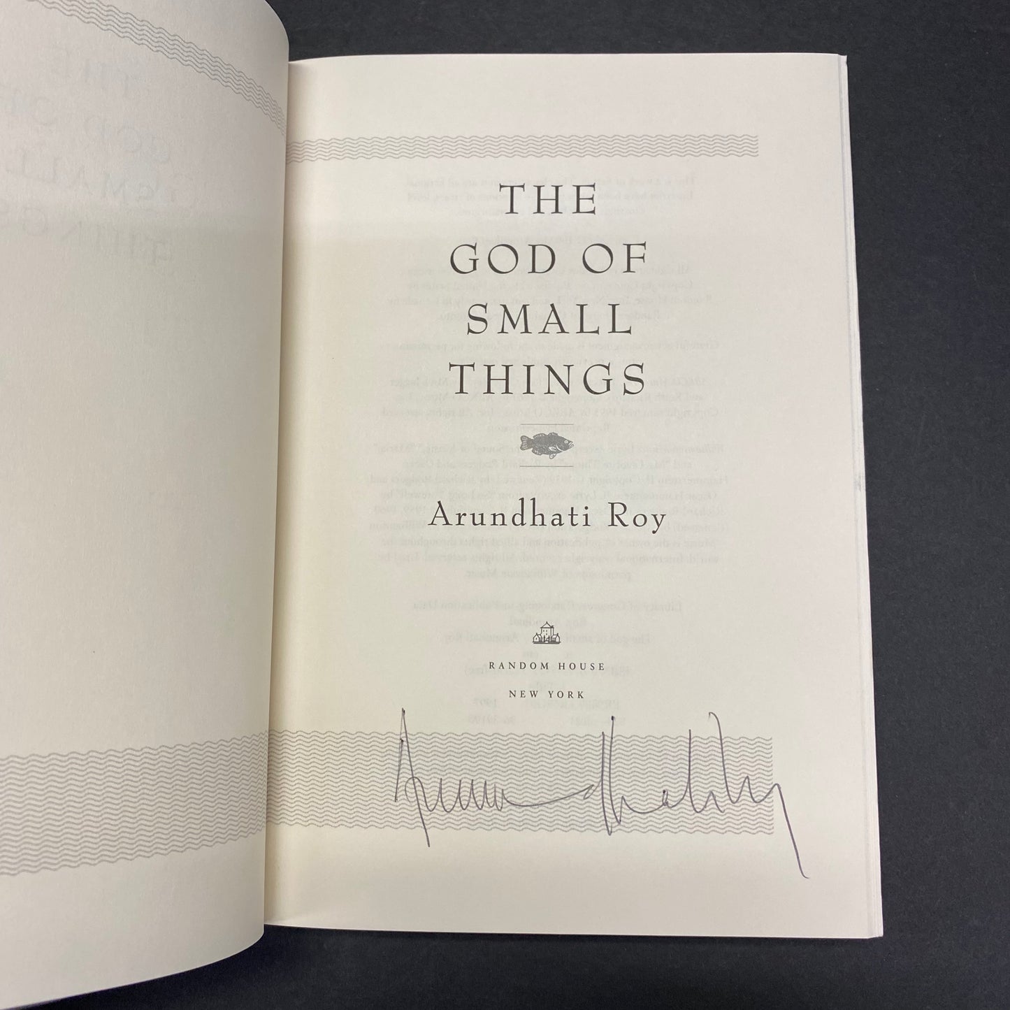 The God of Small Things - Arundhati Roy - 1st Edition - Signed - 1977