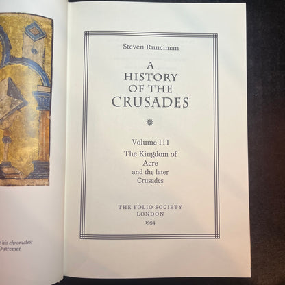 A HIstory of the Crusades - Steven Runciman - 1994