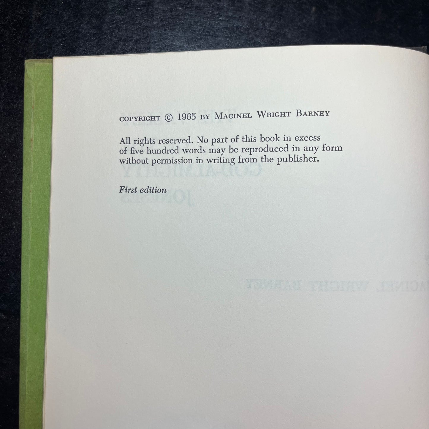 The Valley of the God-Almighty Joneses - Maginel Wright Barney with Tom Burke - 1st Edition - 1965