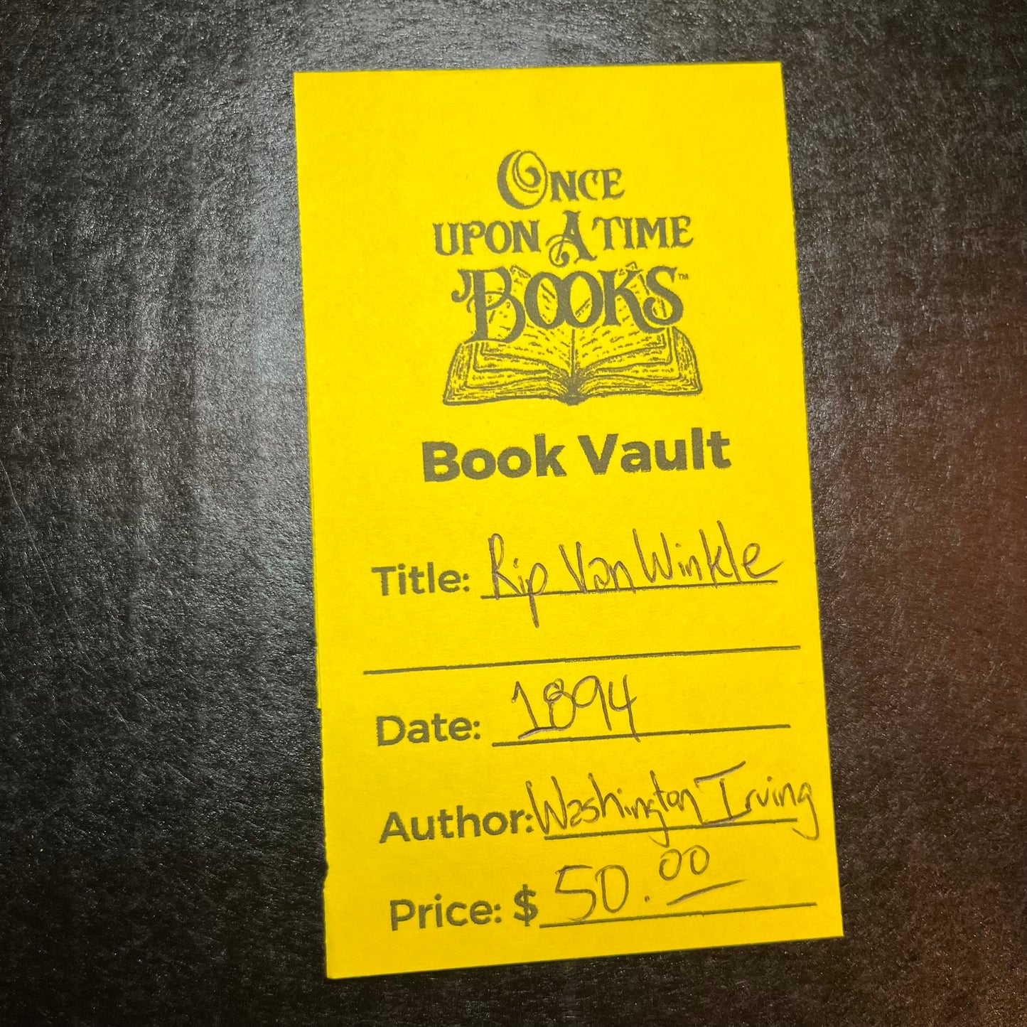 Rip Van Winkle - Washington Irving - 1894