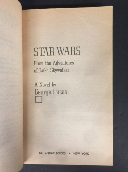 Star Wars - George Lucas - 1st Edition - 1976