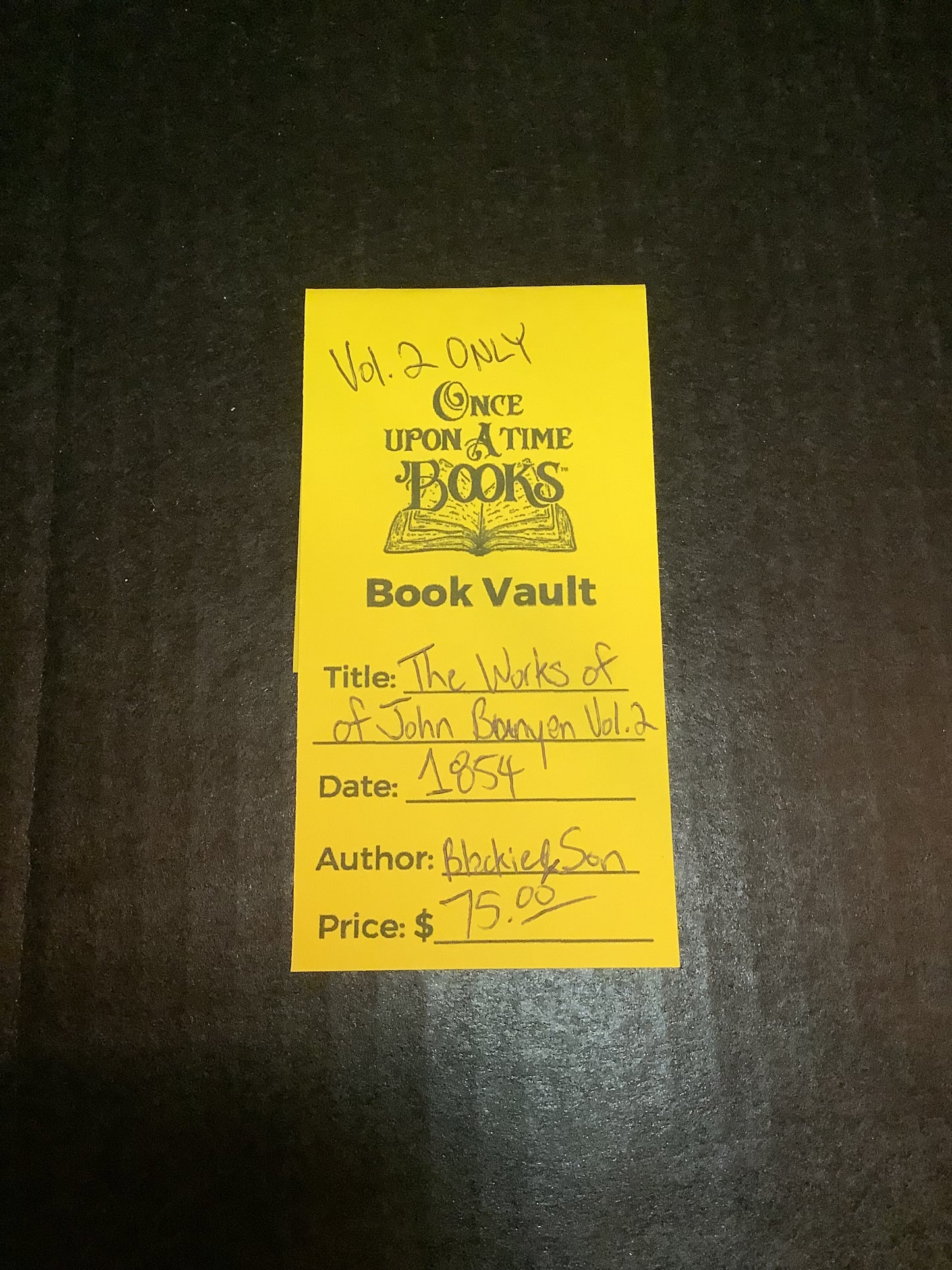 The Works of John Bunyen Volume 2 - John Bunyen - Volume 2 only - 1854