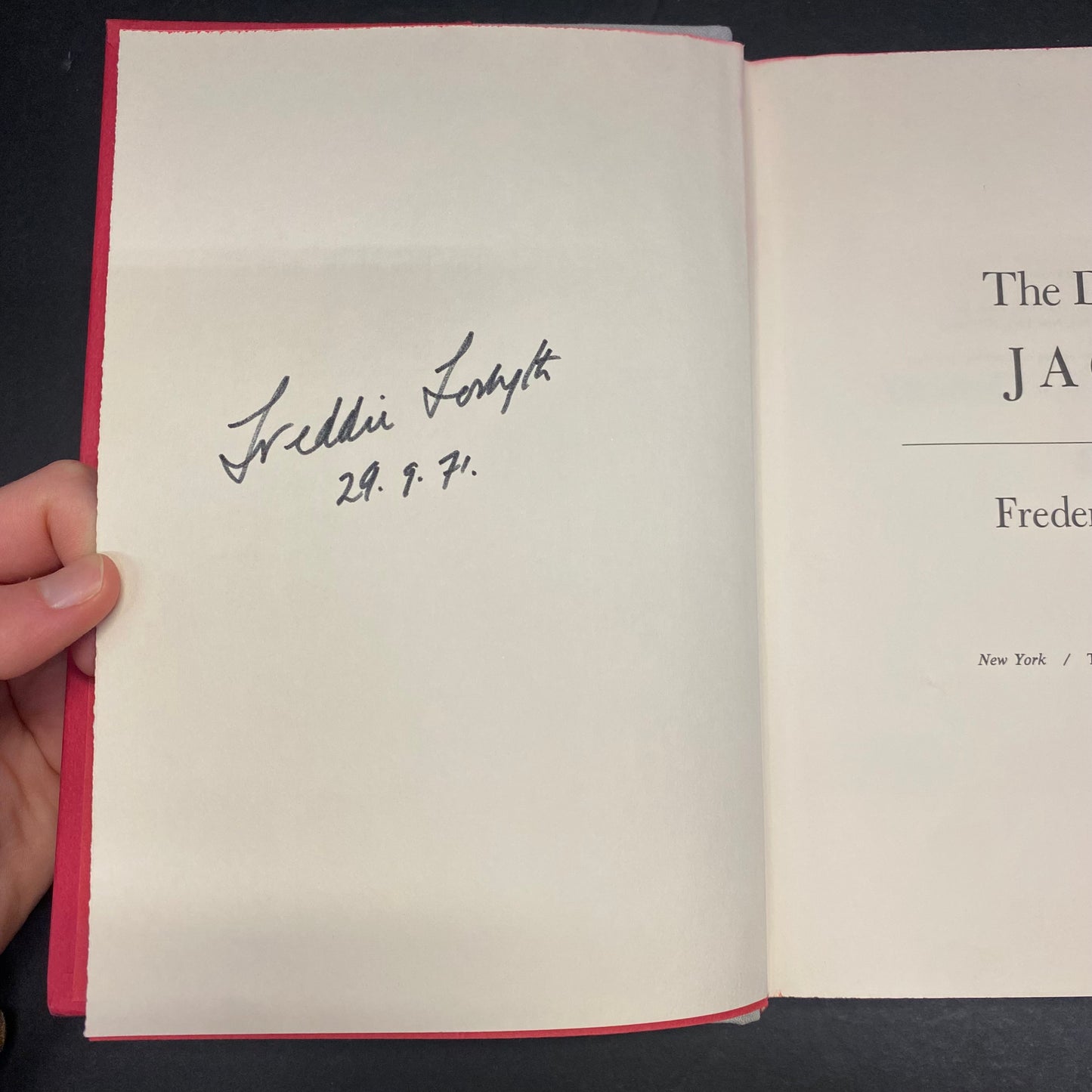 The Day of the Jackal - Frederick Forsyth - Signed - 1971