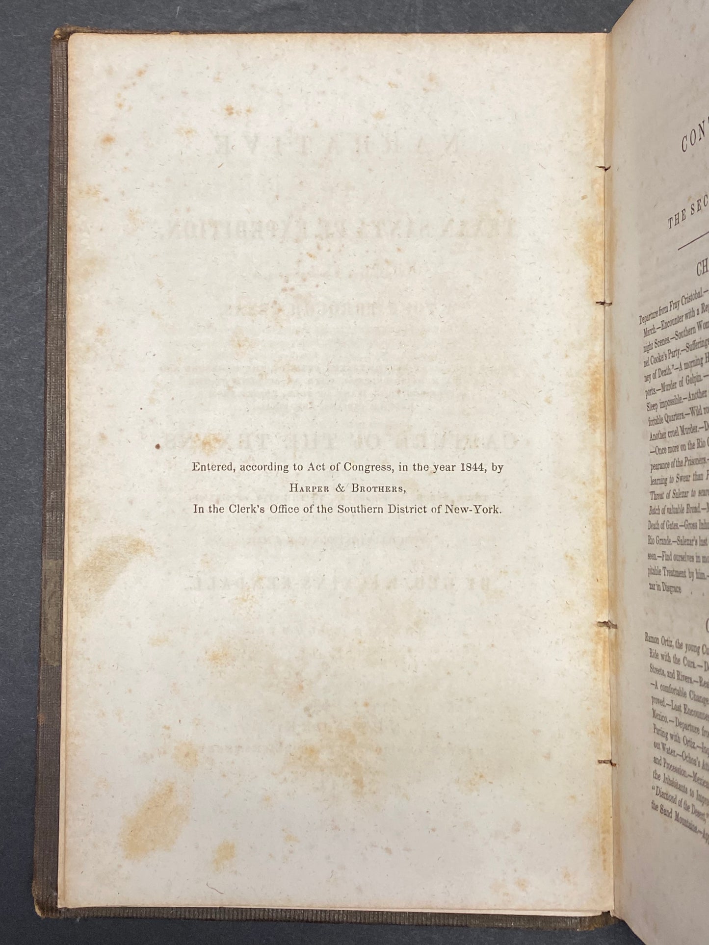 Narrative of the Texan Santa Fe Expedition - Wilkins Kendall - Volume 2 - 1844