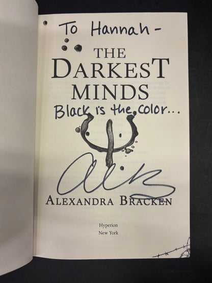 The Darkest Minds - Alexandra Bracken - 1st Edition - 2nd Print - Signed - 2012